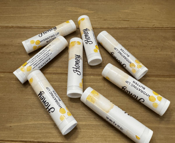 Lip Balm on a wood Tray