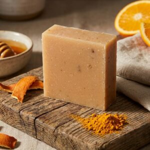 Turmeric Honey & Orange Handmade Artisan Bar Soap – Brightening Natural Soap | Pleasant Run Farms