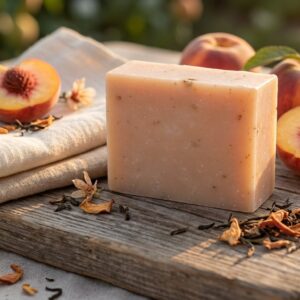 Georgia Peach Exfoliating Handmade Artisan Soap Bar – Natural Peach Soap | Pleasant Run Farms