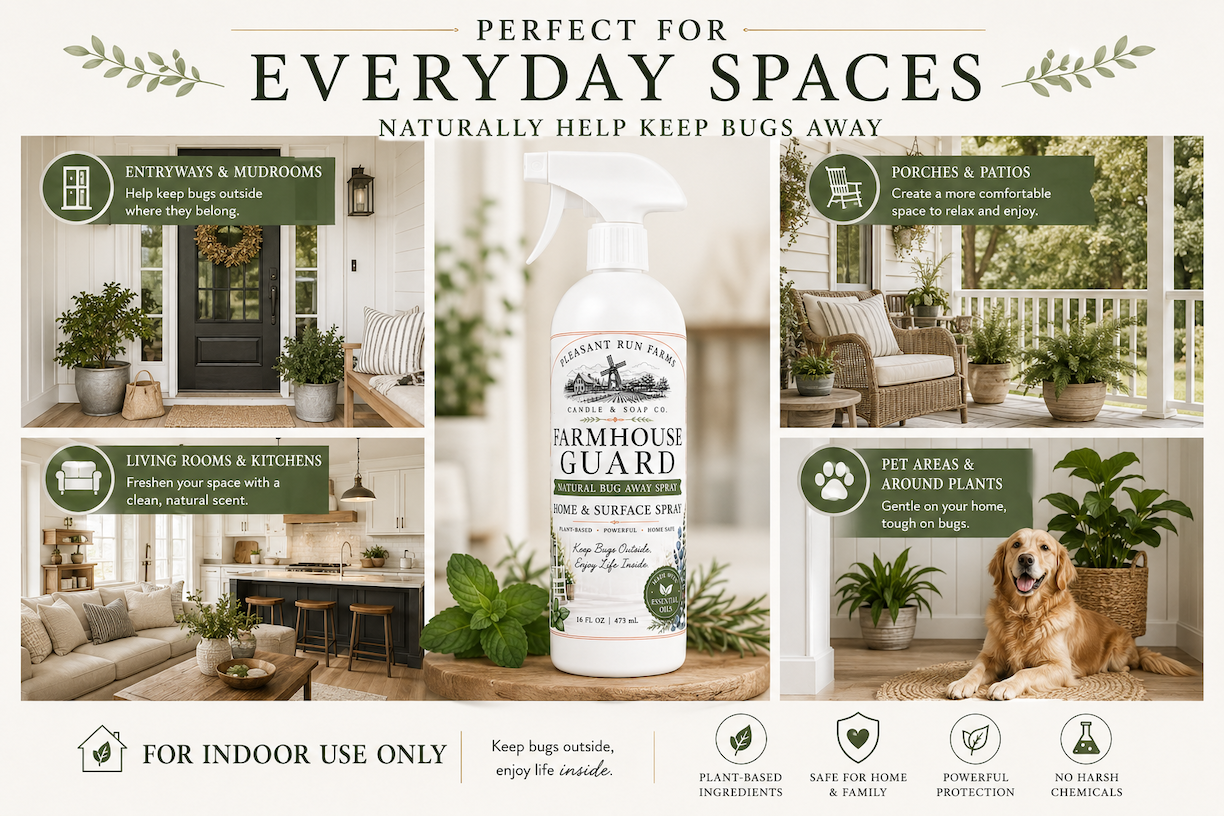 Farmhouse Guard Natural Bug Away Home Spray | Plant-Based Room & Surface Spray – 16 oz - Image 7