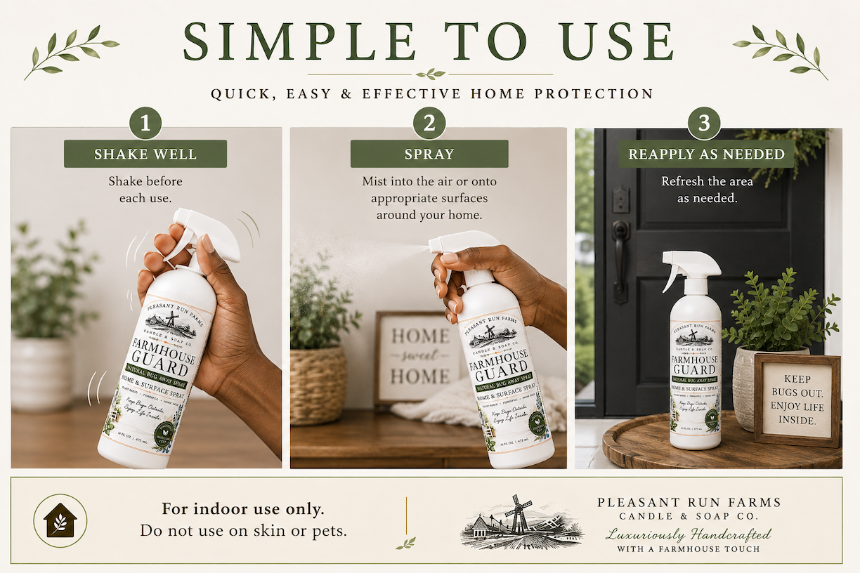 Farmhouse Guard Natural Bug Away Home Spray | Plant-Based Room & Surface Spray – 16 oz - Image 10