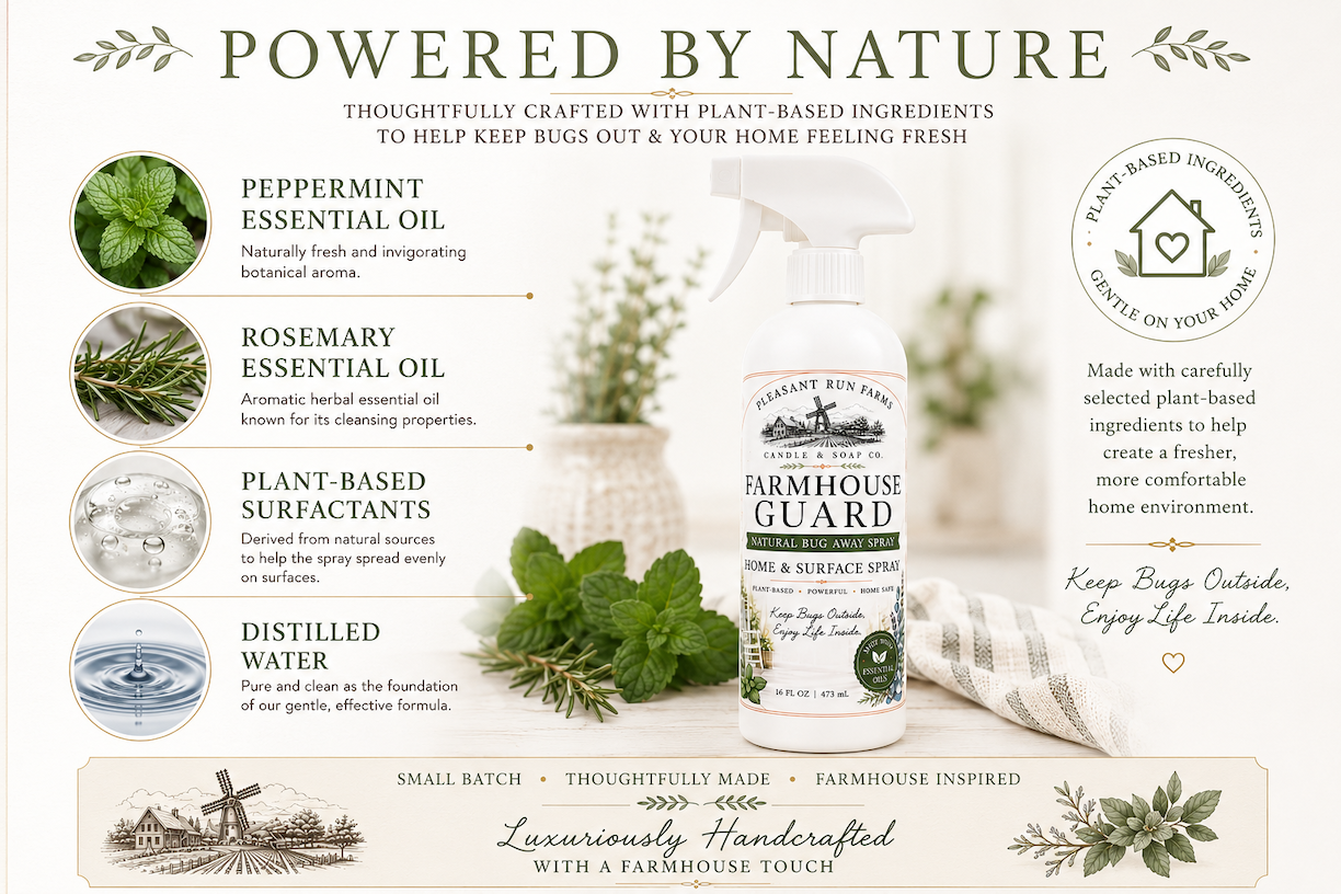Farmhouse Guard Natural Bug Away Home Spray | Plant-Based Room & Surface Spray – 16 oz - Image 12